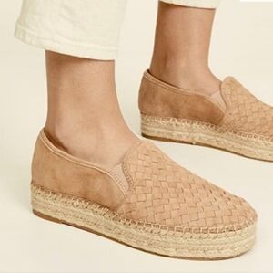 Sam Edelman Catherine Suede Platform Espadrille Flats